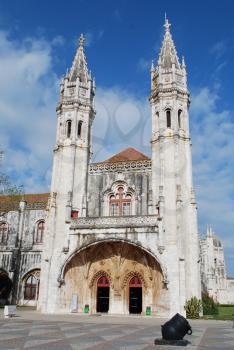 Royalty Free Photo of a Hieronymites Monastery Landmark in Lisbon, Portugal