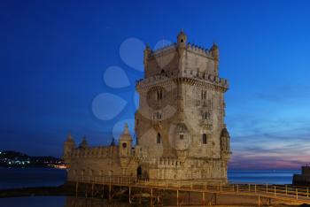 Royalty Free Photo of the Belem Tower in Portugal 