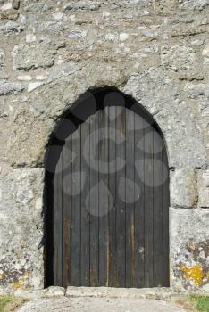 Royalty Free Photo of an Entrance to the Ourem Castle