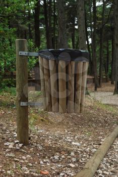 Royalty Free Photo of a Wooden Bin