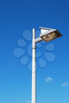 Royalty Free Photo of a Metal Lamppost