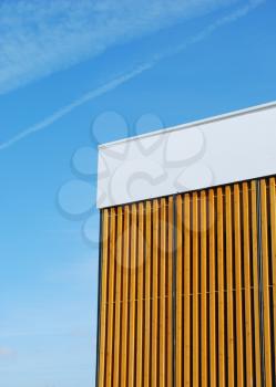 Royalty Free Photo of a Structure Made of Wooden Banks