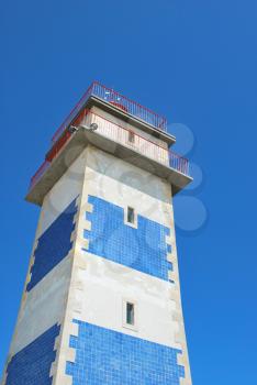 Royalty Free Photo of a Lighthouse in Cascais, Portugal 