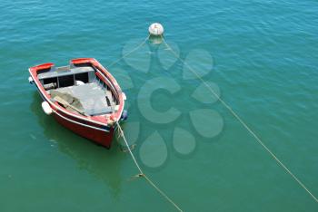 Royalty Free Photo of a Fishing Boat in Cascais, Portugal