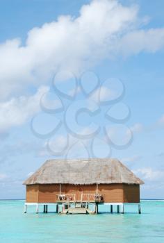 Royalty Free Photo of Villas in the Maldivian Island