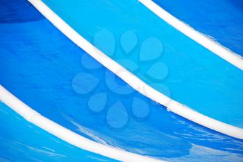 Royalty Free Photo of a Blue Water Slide