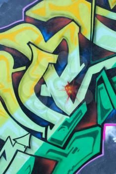 Royalty Free Photo of Graffiti in Amoreiras Quarter in Lisbon, Portugal