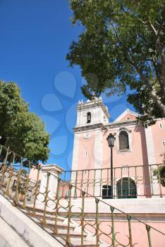 Royalty Free Photo of a Church in Santos Quarter in Lisbon, Portugal