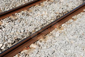 Royalty Free Photo of a Vintage Railway Track