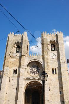 Royalty Free Photo of the Oldest Church in Lisbon Portugal