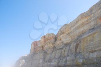 Royalty Free Photo of Cliff Scenery at Praia del Rey