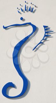 Royalty Free Photo of a Sea Horse Sign