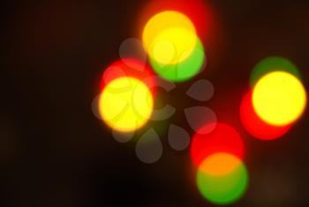 Royalty Free Photo of Glowing Christmas Lights
