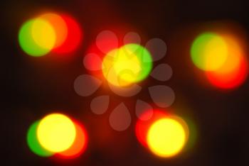 Royalty Free Photo of Glowing Christmas Lights