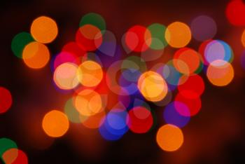 Royalty Free Photo of Glowing Christmas Lights