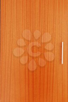 Royalty Free Photo of a Wooden Wardrobe Door 