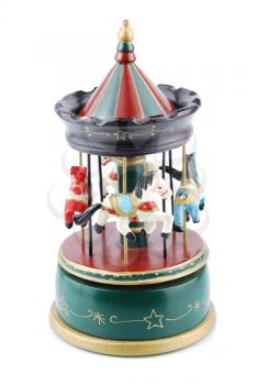 Royalty Free Photo of a Wooden Carousel Toy