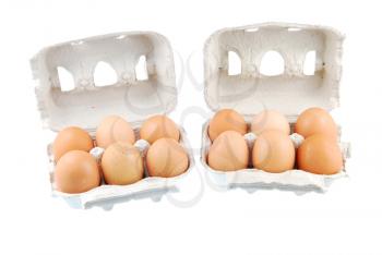 Royalty Free Photo of Cartons of Eggs