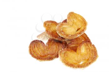 Royalty Free Photo of a Bunch of Fresh Palmier Cookies 
