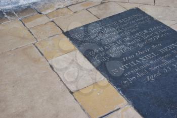 Royalty Free Photo of the Floor of the Gloucester Cathedral in England