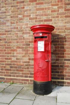 Royalty Free Photo of a Red Postbox