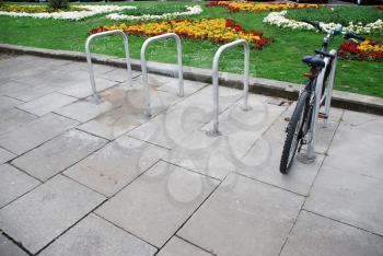Royalty Free Photo of a Bicycle Rack