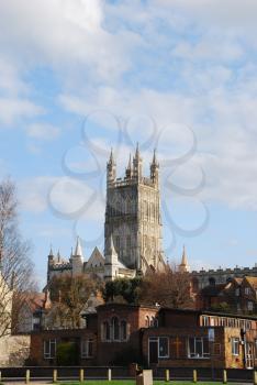 Royalty Free Photo of the Famous Gloucester Cathedral, England