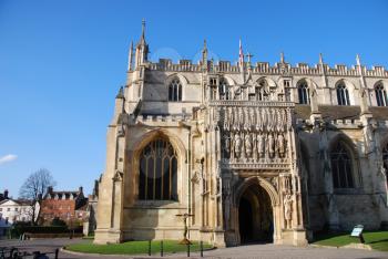 Royalty Free Photo of the Famous Gloucester Cathedral, England
