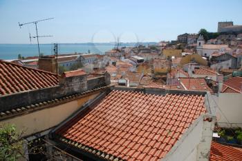 Royalty Free Photo of a Cityscape of Lisbon Portugal