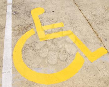 Royalty Free Photo of a Wheelchair Sign