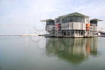 Royalty Free Photo of an Oceanarium Building in Nations Park at Lisbon, Portugal