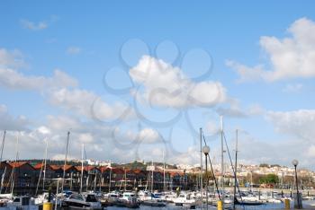 Royalty Free Photo of Docks in Lisbon, Portugal