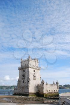 Royalty Free Photo of the Belem Tower in Portugal 
