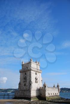 Royalty Free Photo of the Belem Tower in Lisbon, Portugal

