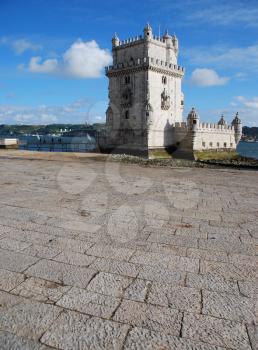 Royalty Free Photo of the Belem Tower in Portugal 

