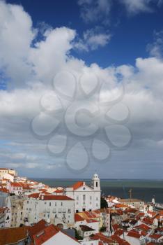 Royalty Free Photo of Santo Estevao Church in Lisbon, Portugal