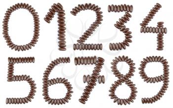 Royalty Free Photo of Numbers Made From Chocolate Candy