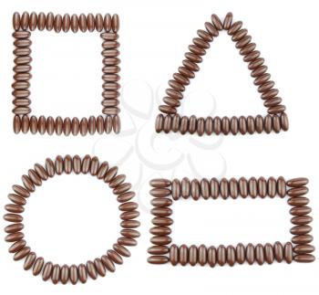 Royalty Free Photo of Chocolate Geometric Shapes