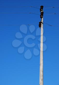 Royalty Free Photo of an Electricity Post