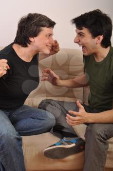 Royalty Free Photo of Two People Fighting