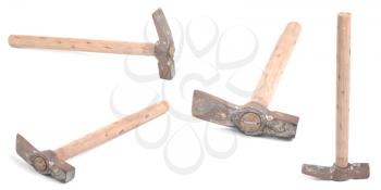 Royalty Free Photo of Rusty Wooden Hammers