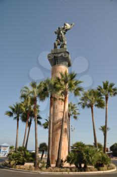 Royalty Free Photo of the Victory Statue in Puerto Banus, Spain