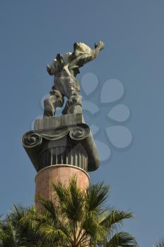 Royalty Free Photo of La Victoria Statue in Puerto Banus, Spain