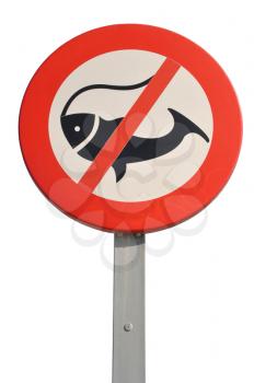 Royalty Free Photo of a No Fishing Allowed Sign