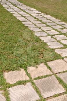 Royalty Free Photo of a Stone Walkway