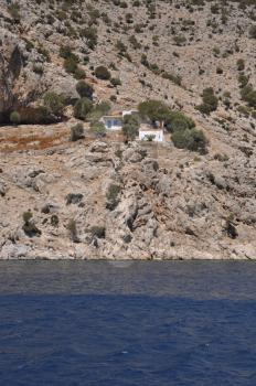 Royalty Free Photo of Traditional Houses in Kalymnos island, Greece