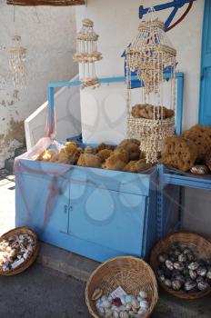 Royalty Free Photo of a Souvenir Shop in Kalymnos Island, Greece