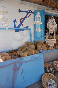 Royalty Free Photo of a Souvenir Shop in Kalymnos Island, Greece