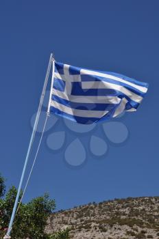 Royalty Free Photo of the Flag of Greece