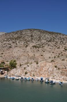 Royalty Free Photo of Fishing Boats in Kalymnos Island Port, Greece